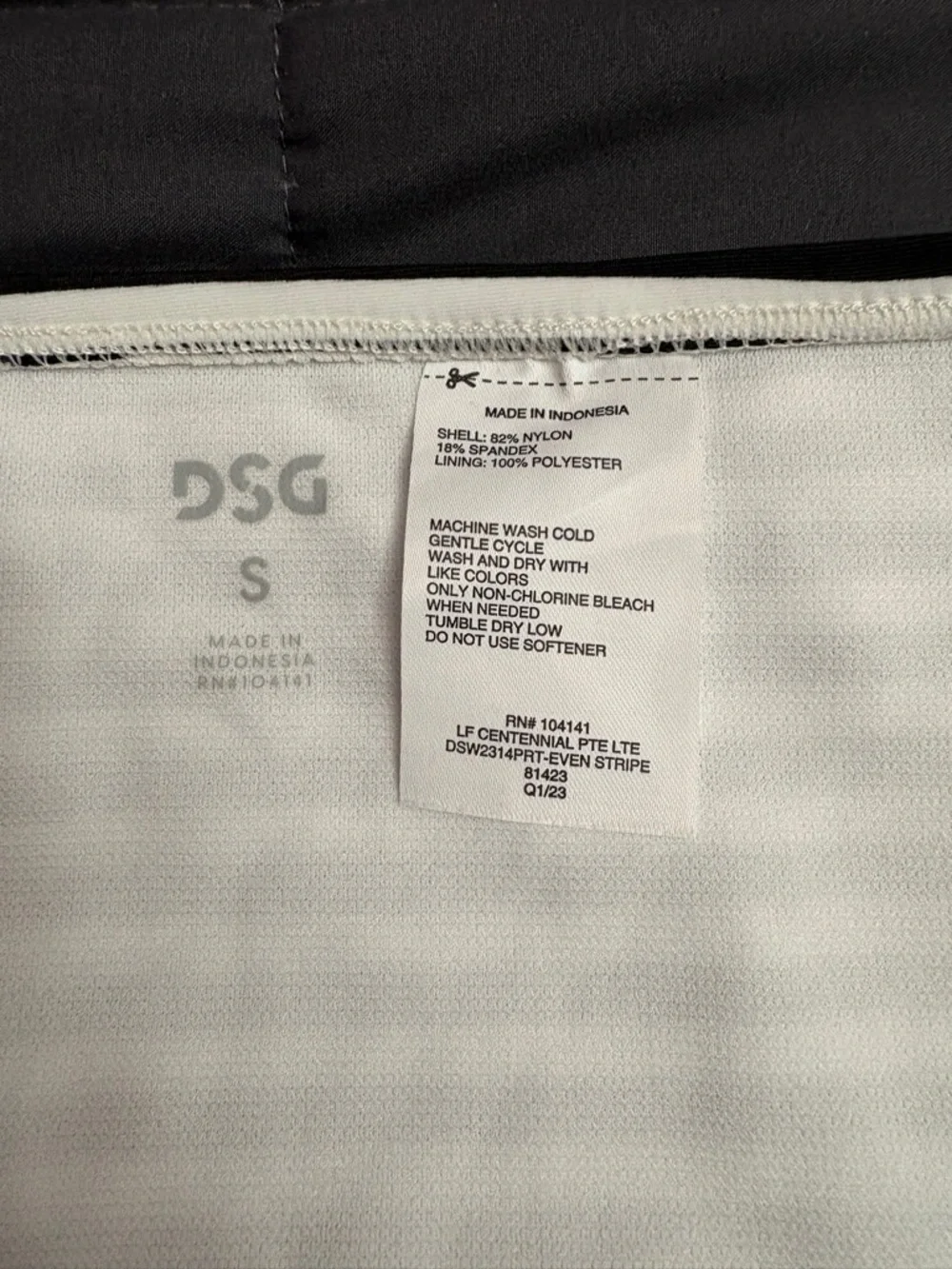 DSG Tomie Print Black & White Stripped Swim Bottoms - Size: Small - NWT